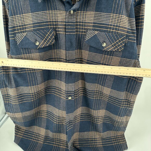 Legendary Whitetails Mens Flannel Plaid Button Up Shirt Size Large‎ Blue Brown - Picture 6 of 7